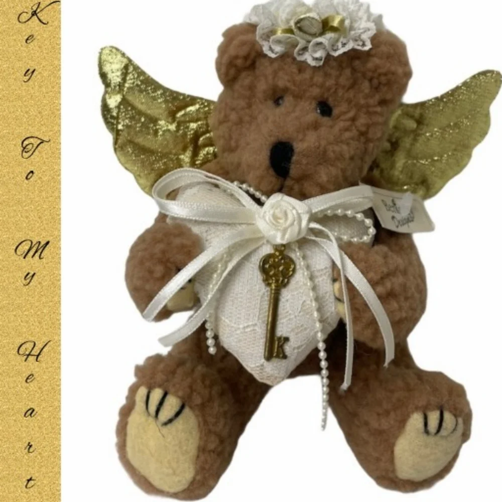 Vintage Angel Bear “Key To My Heart Berkeley Designs Original Home Vintage 90s